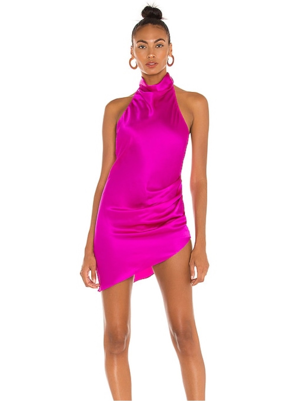 Amanda Uprichard Pink Halter Bodycon Dress